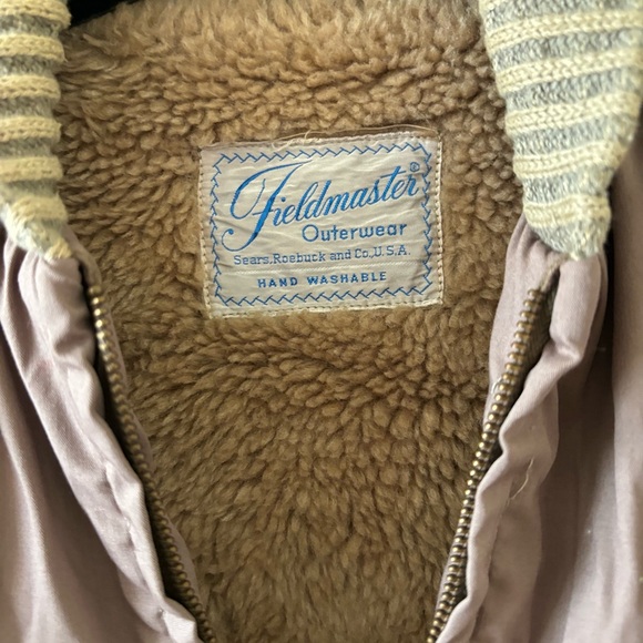 Vintage 50s Rain Jacket Knit Quilted Sears Jacket Fieldmaster Outerwear L-XL - Picture 3 of 7